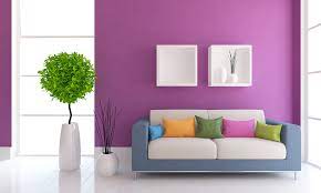 purple wall colour combinations