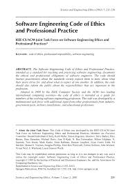 pdf software engineering code of ethics and professional practice pdf software engineering code of ethics and professional practice