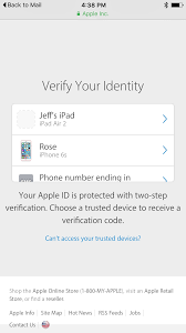 remove trusted devices for apple id
