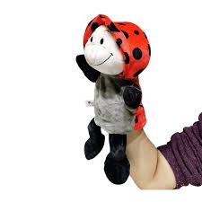 30cm ladybug hand puppet plush doll