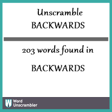 unscramble backwards unscrambled 203