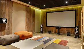 modern luxurious home theater room