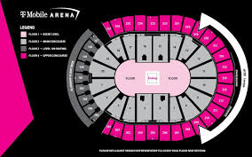 seating maps t mobile arena