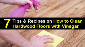 to clean hardwood floors with vinegar