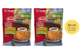 get 2 lbs of tyson nuggets for just 3