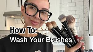 how to wash your makeup brushes