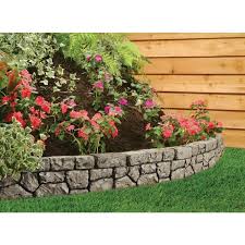 Shop landscape edging and a variety of lawn & garden products online at lowes.com. Dalen Products 6 In X 10 Ft Stonewall Border E4 10gy The Home Depot