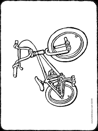 Mountain bike cycling sport coloring pages. Bmx Bike Kiddicolour
