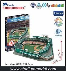 Mlb Boston Red Sox Home Fenway Park Stadium 3d Puzzle Model