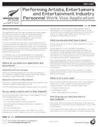 New Zealand Work Visa Application Form Fillable Printable Online