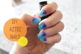 beauty diy how to paint aztec nails