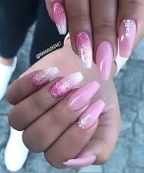 wear glitter nails for an elegant touch