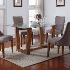 Wood pedestal table base *see offer details. Winners Only Encore De14070l 70 Glass Top Table With Trestle Base Dunk Bright Furniture Dining Tables