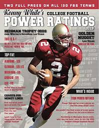 Kenny Whites College Football Power Ratings 2019 Kenny