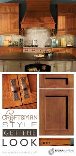 The term craftsman is sometimes used interchangeably with the arts & crafts, bungalow, stickley furniture or frank lloyd wright styles. Get The Look How To Create A Craftsman Style Kitchen Dura Supreme Cabinetry