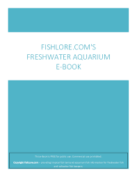Pdf Freshwater Aquarium Guide Mike Fishlore Academia Edu