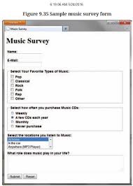 Solved Write A Web Page That Contains A Music Survey Form