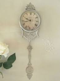 shabby chic pendulum wall clock french