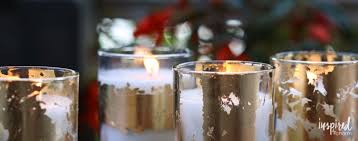How To Diy Gold Leafed Citronella Candles
