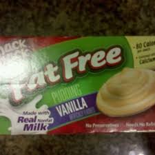 fat free vanilla pudding snack pack