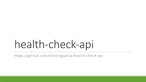 como funciona o health check api you