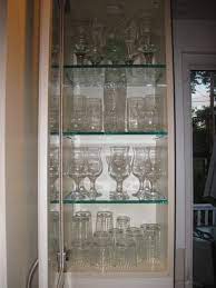 help installing glass shelves in cabinet