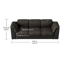 broadway v2 3 seater fabric sofa in