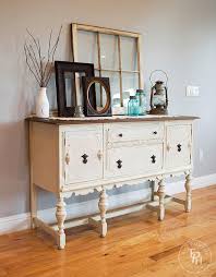 A designer buffet is a perfect storage solution for any room. Sideboard Buffet Hutch Chalk Paint Makeover