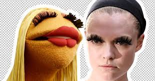 marc jacobs fall 2021 muppet eyelashes