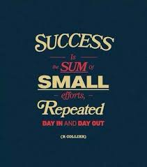 Success Is The Sum Of Small Efforts, Repeated Day In And Day Out ... via Relatably.com