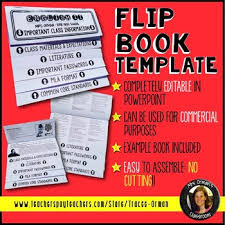 Editable Flipbook Template For Interactive Notebook Commercial Use Allowed