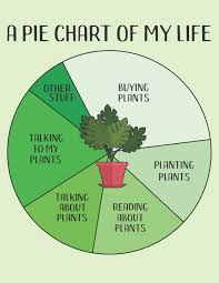 Amazon Com A Pie Chart Of My Life Funny Plant Lovers