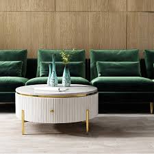 Yelly Modern Round Coffee Table With