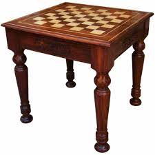 Wooden Chess Table Solid Coffee Table