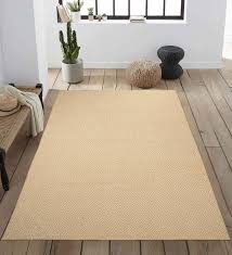 solid carpets beige jute solid 5 x 7 feet machine made carpet by saral home pepperfry