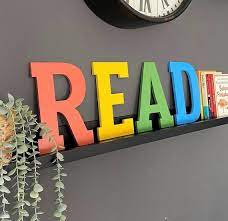 Read Letters Wall Signs Home Decor