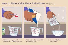 simple recipe for cake flour subsute