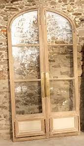 Large And Wide Double Old Glass Door In
