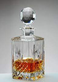 cut crystal square whisky decanter