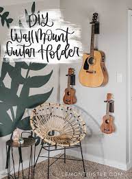 Diy Wall Mount Guitar Holder Lemon