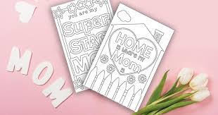 Download the finished product for later use. Adorable Free Printable Mother S Day Cards For Kids To Color Sunny Day Family