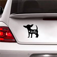 Cute Chihuahua Decal Personalized Dog