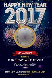 2017 Free New Years Eve Free Psd Flyer Template Free Psd Flyer
