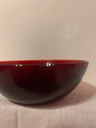 Vintage Ruby Red Depression Glass