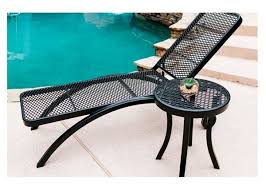 Plastic Coated Metal Patio Chaise