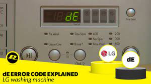 de error code on an lg washing machine