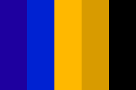 blue and gold color palette