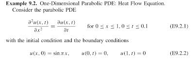 One Dimensional Parabolic Pde