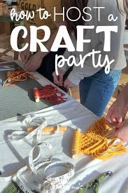 how to host a craft party sunshine