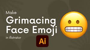 grimacing face emoji in ilrator